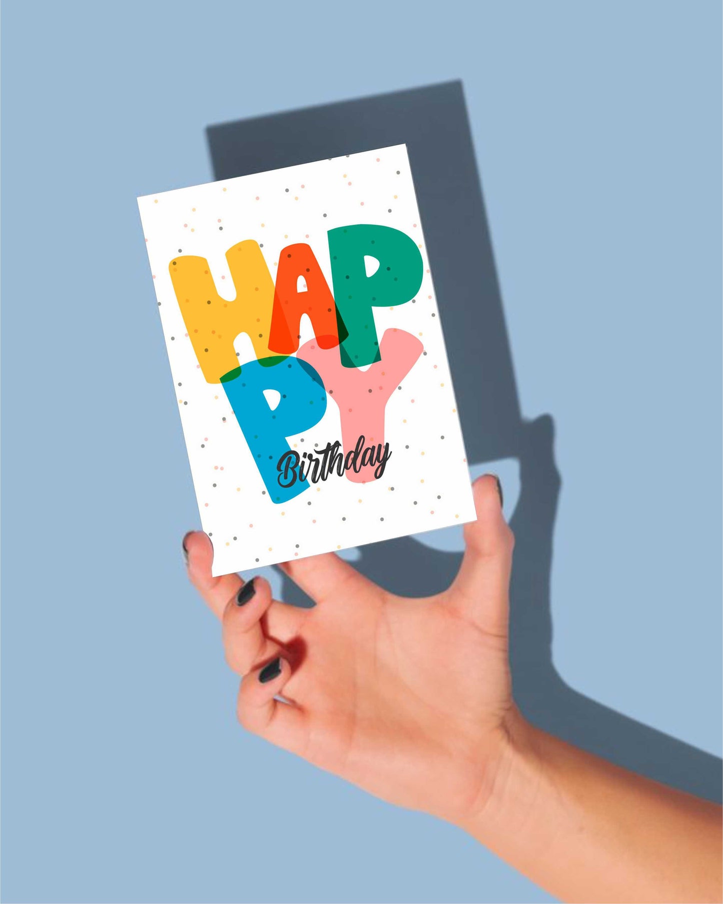 Happy Birthday” Greeting Card (Printable Digital Download)