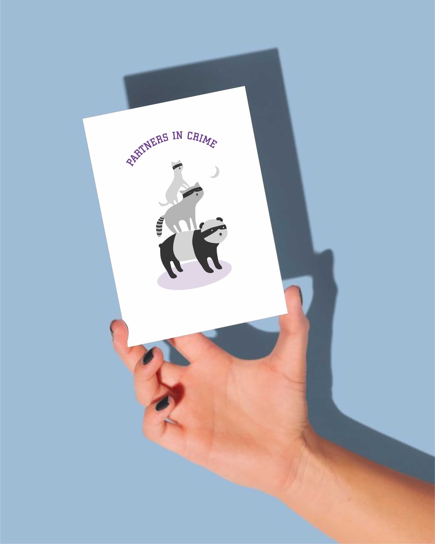 “Partners in Crime” Greeting Card (Printable Digital Download)