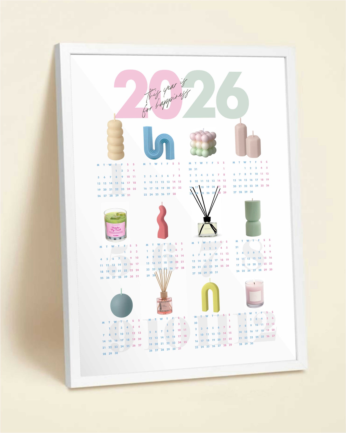 Scented Year 2026 Digital Calendar