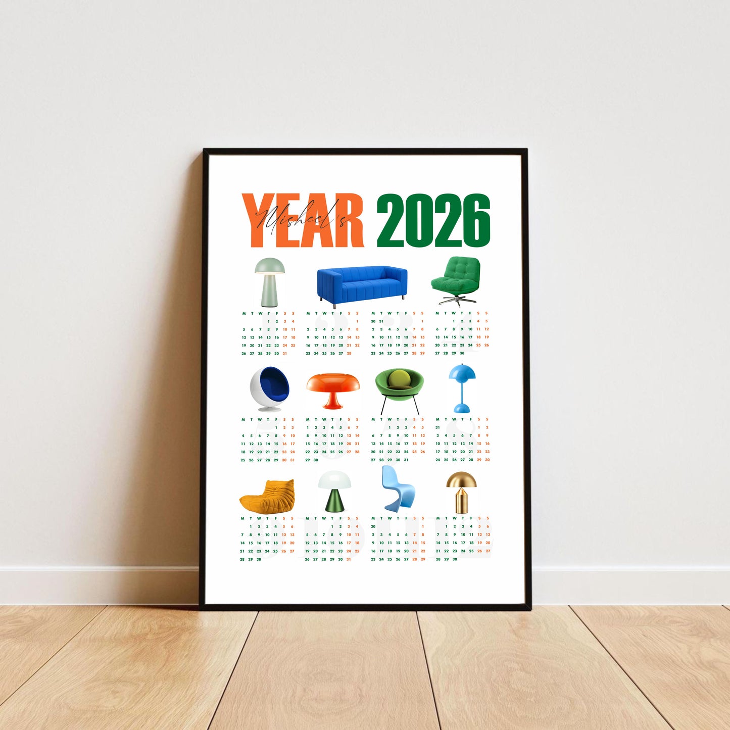 Жаазтай календарь 2026 /биет бүтээгдэхүүн/