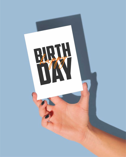 “Happy Birthday” Greeting Card (Printable Digital Download)
