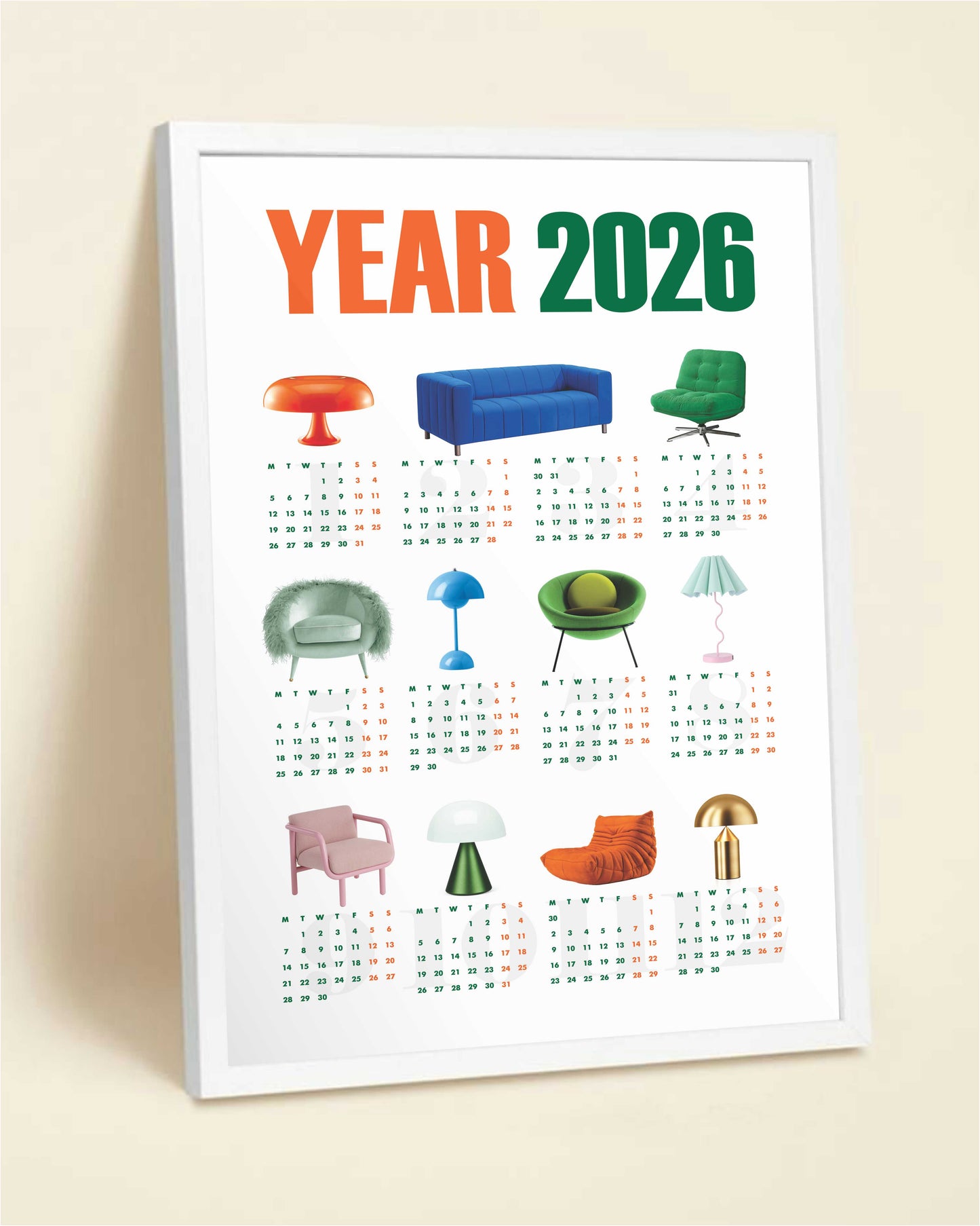 Жаазтай календарь 2026 /биет бүтээгдэхүүн/