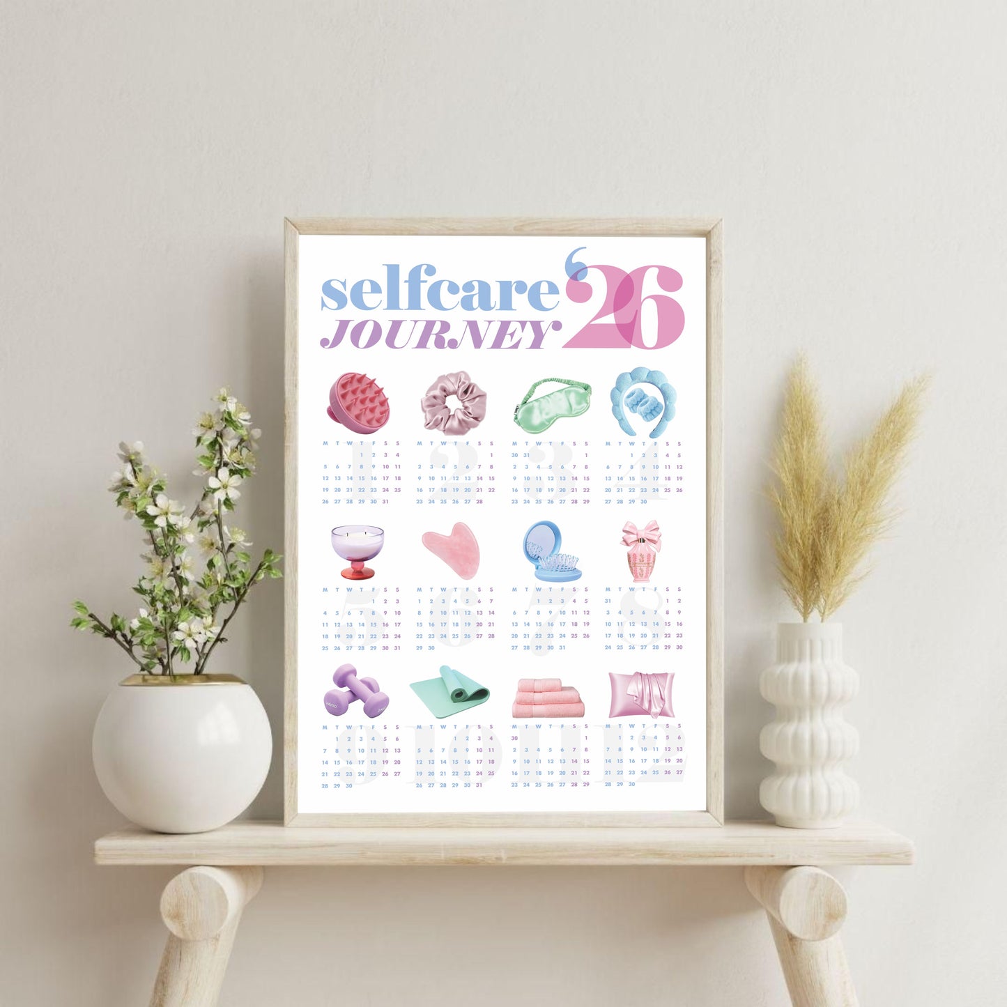 Selfcare Year 2026 - Digital Calendar