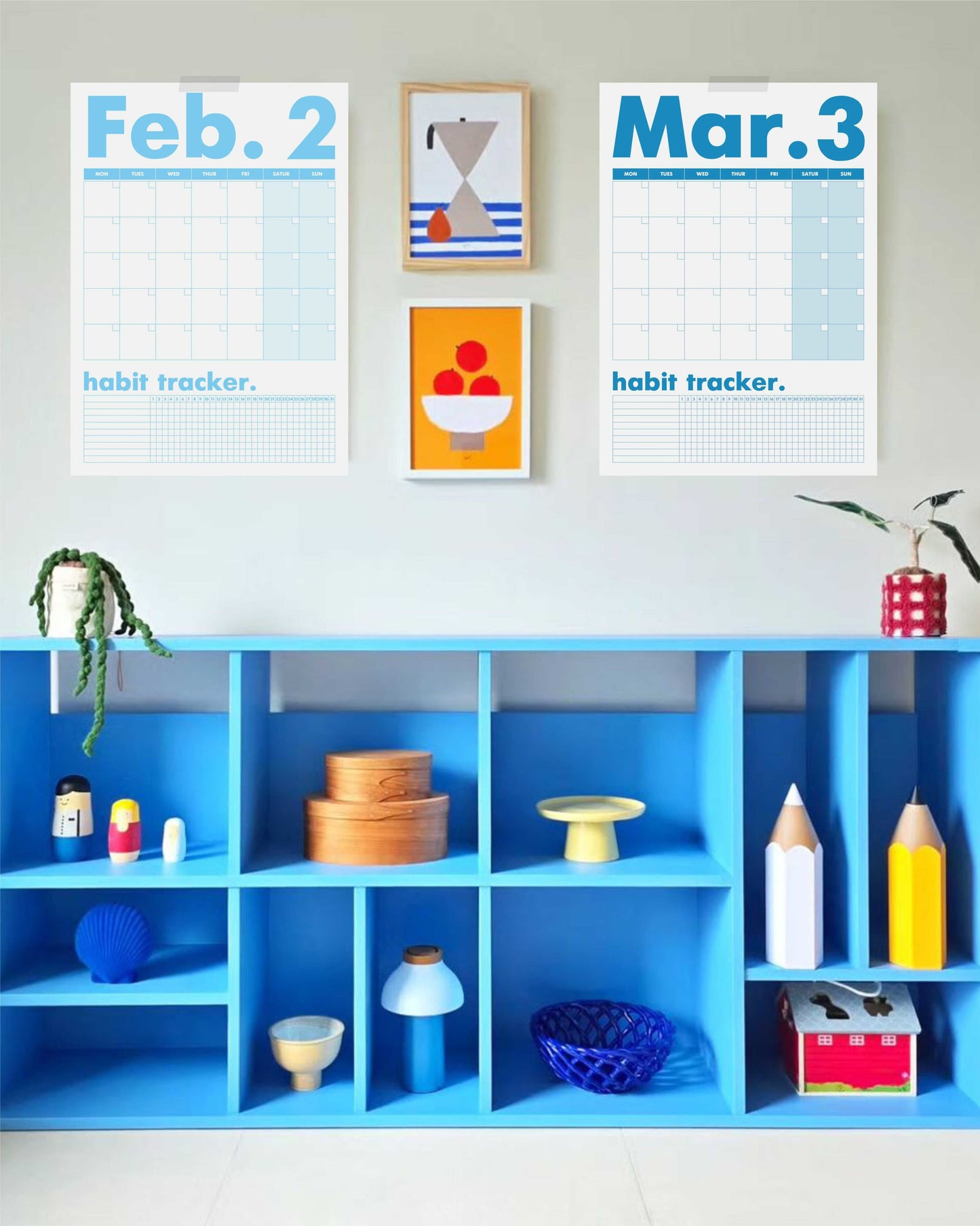 Habit Tracker Undated Calendar